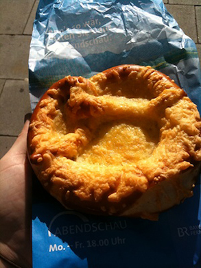 Pretzel with cheese