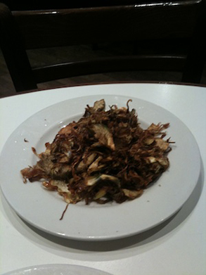 Artichoke shavings