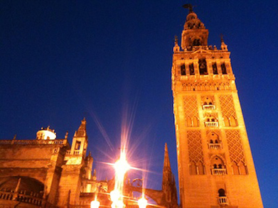 Cathedral at night