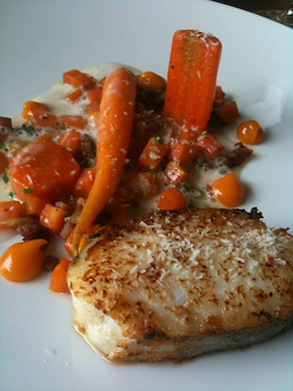 Fish with coconut