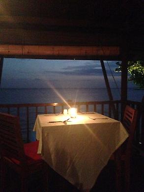 Candle lit dinner