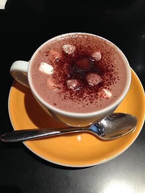 Hot choc with marshmallows