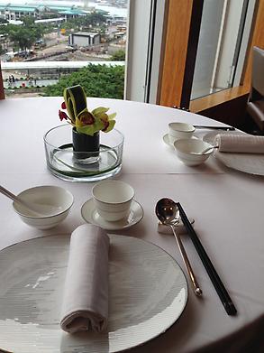 The table