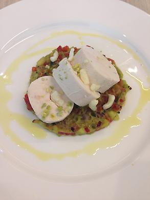 Poached chicken